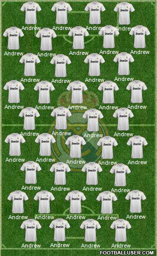 Real Madrid C.F. Formation 2011