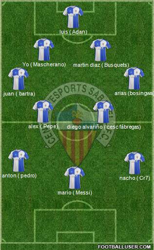C.E. Sabadell Formation 2011