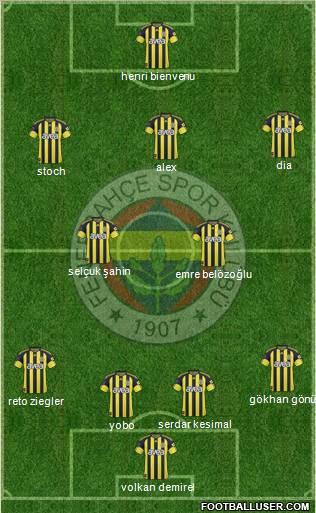 Fenerbahçe SK Formation 2011