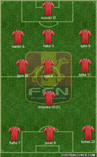 Football Club Nordsjælland Formation 2011