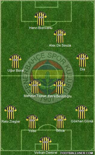 Fenerbahçe SK Formation 2011