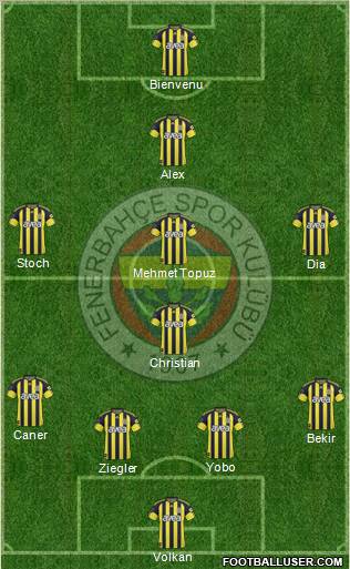 Fenerbahçe SK Formation 2011