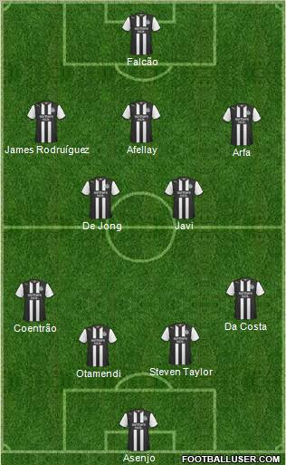 Newcastle United Formation 2011