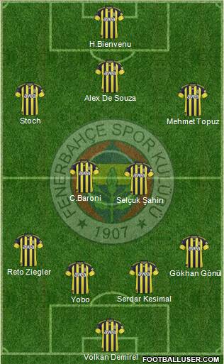Fenerbahçe SK Formation 2011