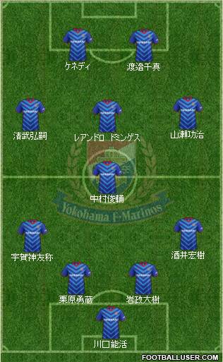 Yokohama F Marinos Formation 2011