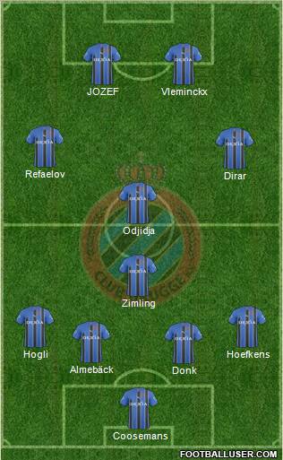 Club Brugge KV Formation 2011