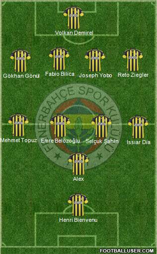 Fenerbahçe SK Formation 2011