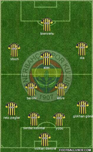Fenerbahçe SK Formation 2011