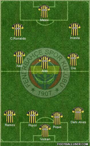 Fenerbahçe SK Formation 2011