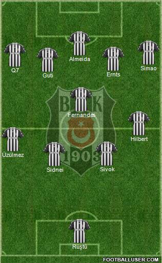 Besiktas JK Formation 2011