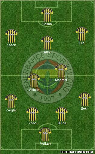 Fenerbahçe SK Formation 2011
