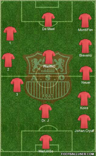 Amel Saad Olympic Chlef football formation