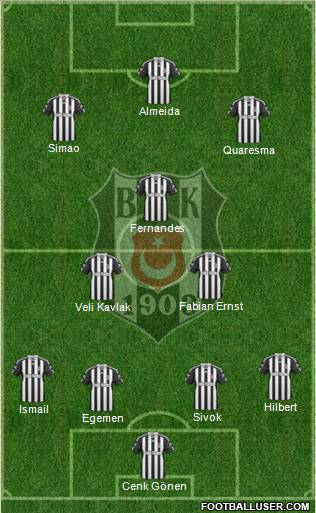 Besiktas JK Formation 2011