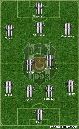 Besiktas JK Formation 2011