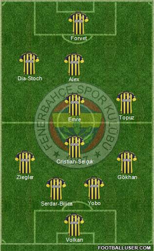 Fenerbahçe SK Formation 2011