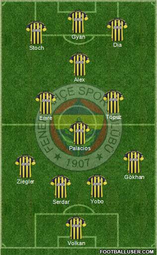 Fenerbahçe SK Formation 2011