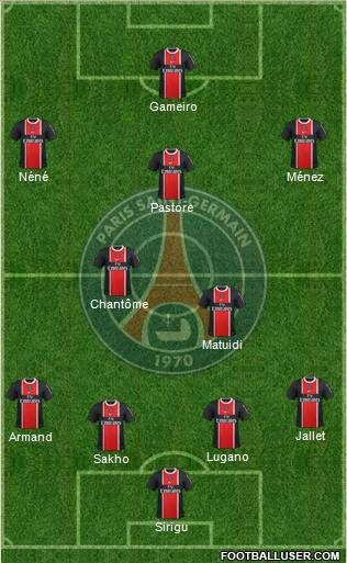 Paris Saint-Germain Formation 2011