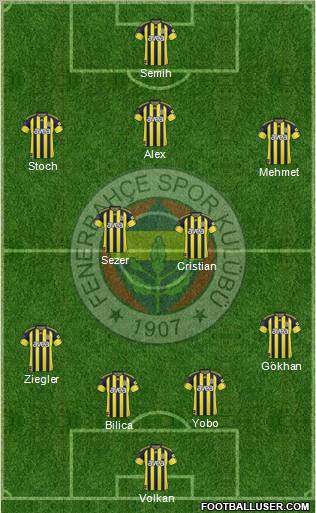 Fenerbahçe SK Formation 2011