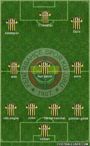 Fenerbahçe SK Formation 2011