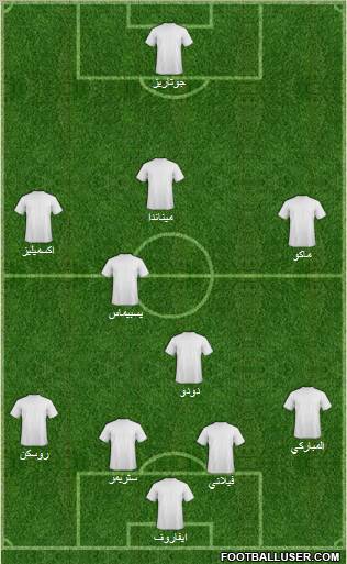 Pro Evolution Soccer Team Formation 2011