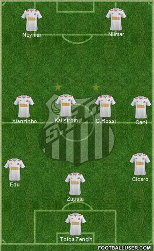 Santos FC Formation 2011