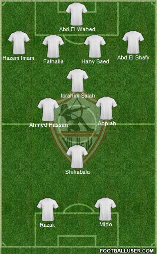 Zamalek Sporting Club Formation 2011