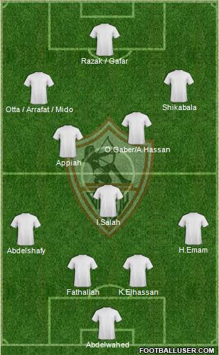 Zamalek Sporting Club Formation 2011