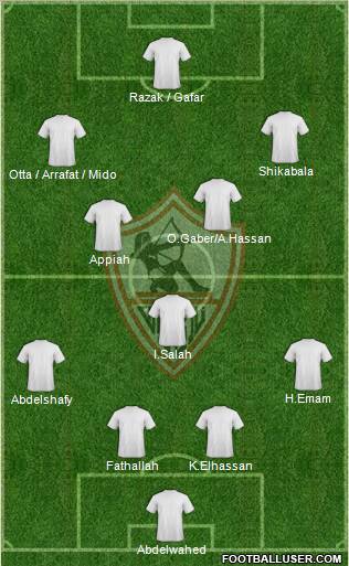 Zamalek Sporting Club football formation