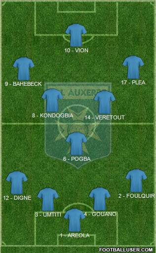 A.J. Auxerre Formation 2011
