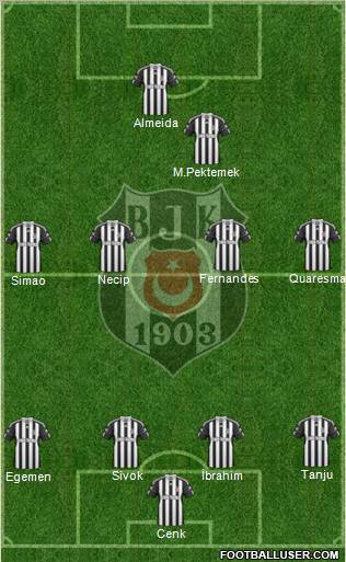 Besiktas JK Formation 2011