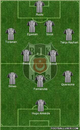 Besiktas JK Formation 2011
