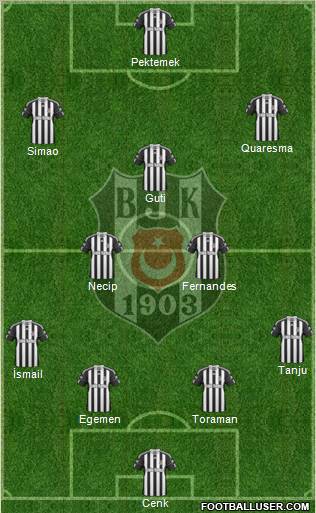 Besiktas JK Formation 2011