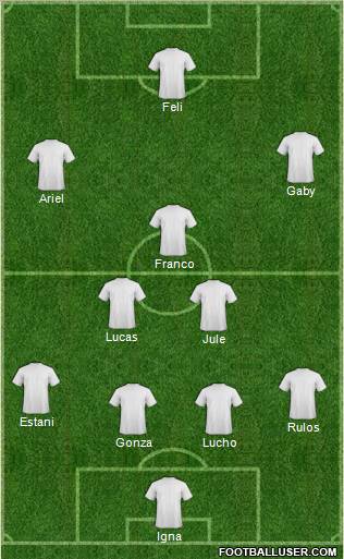 Pro Evolution Soccer Team Formation 2011