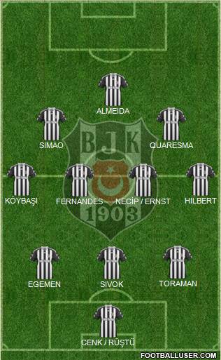 Besiktas JK Formation 2011