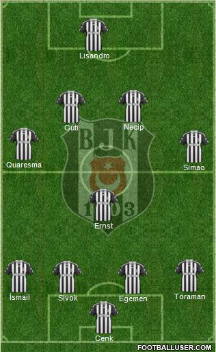 Besiktas JK Formation 2011