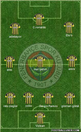 Fenerbahçe SK Formation 2011