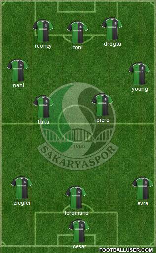 Sakaryaspor A.S. Formation 2011
