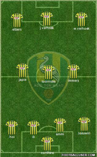 ADO Den Haag Formation 2011