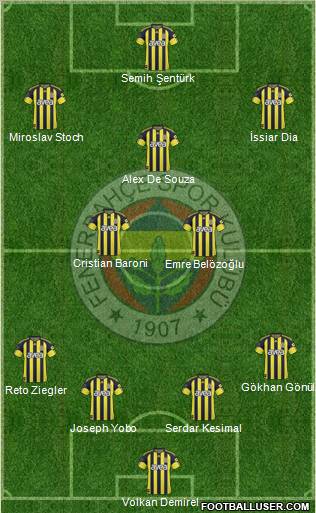 Fenerbahçe SK Formation 2011