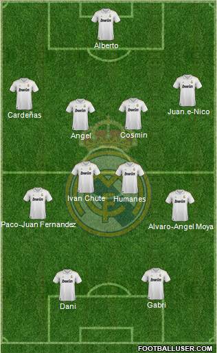 Real Madrid C.F. Formation 2011