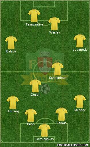 FC Vaslui Formation 2011