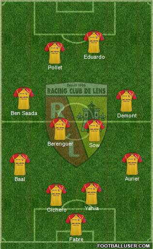 Racing Club de Lens Formation 2011