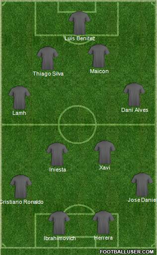 Pro Evolution Soccer Team Formation 2011