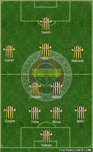 Fenerbahçe SK Formation 2011