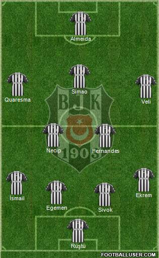 Besiktas JK Formation 2011
