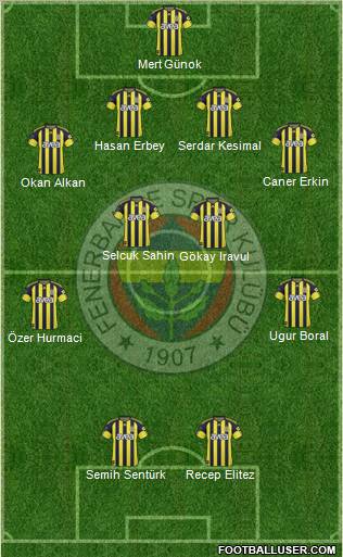 Fenerbahçe SK Formation 2011