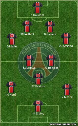 Paris Saint-Germain Formation 2011