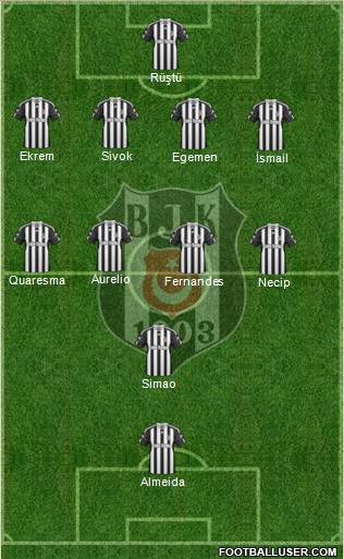 Besiktas JK Formation 2011