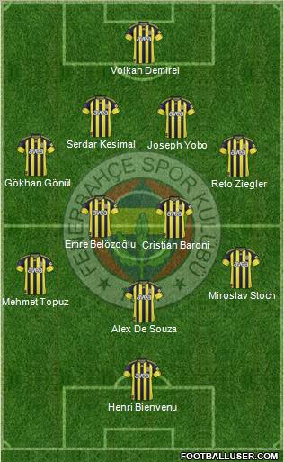 Fenerbahçe SK Formation 2011