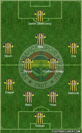 Fenerbahçe SK Formation 2011